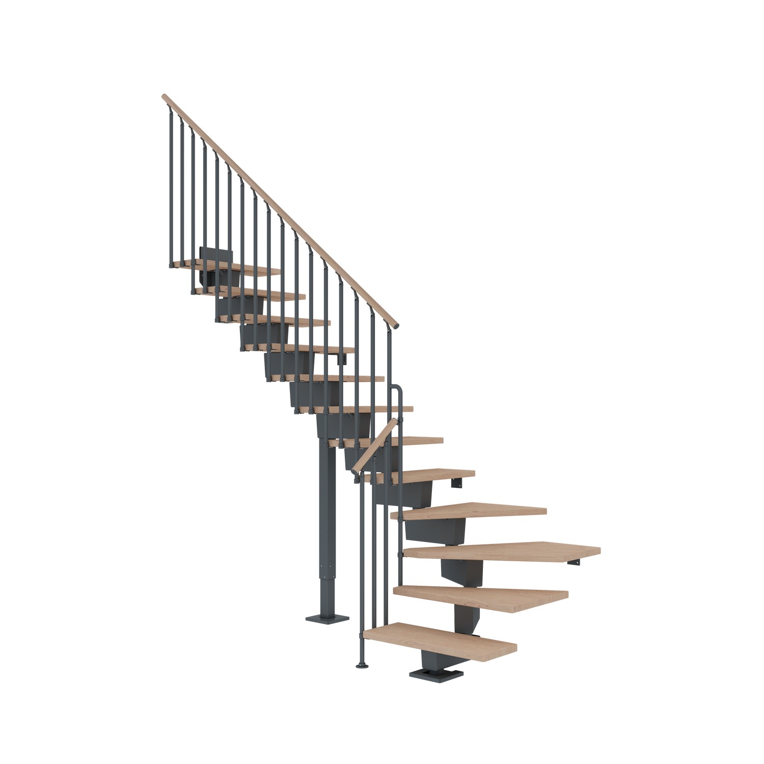 Vinkeltrappa Dolle Dubai Ek Vit Oljad 1/4 Classic III