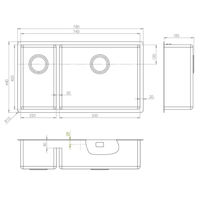 Diskho Strand Stainless ST74-D