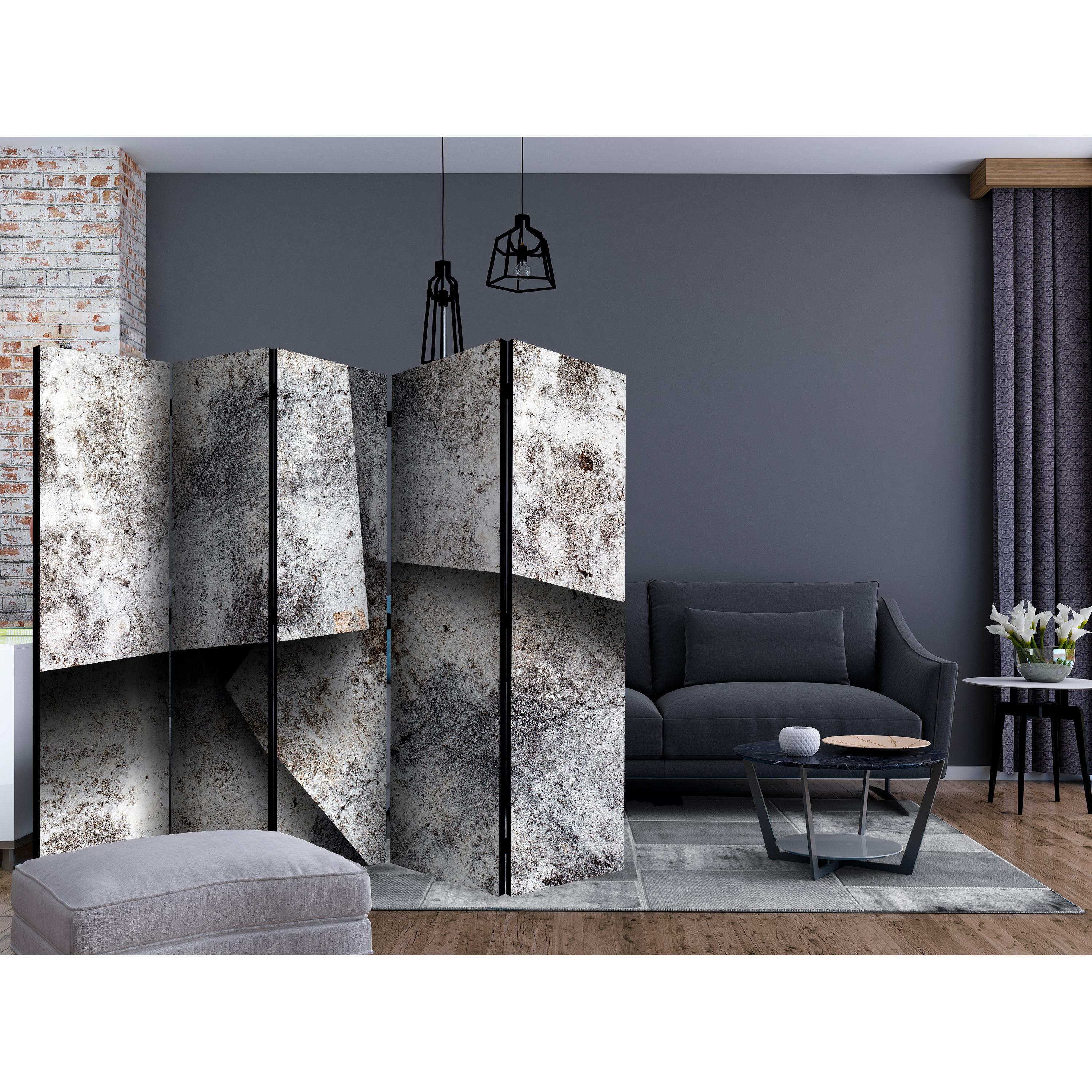 Rumsavdelare Skärmvägg Arkiio Concrete Cards II 225x172 cm