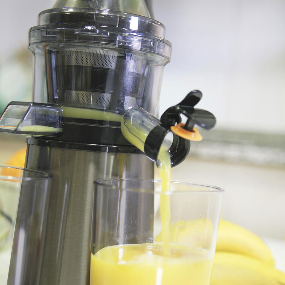 Slow Juicer BLACK+DECKER Borstat stål