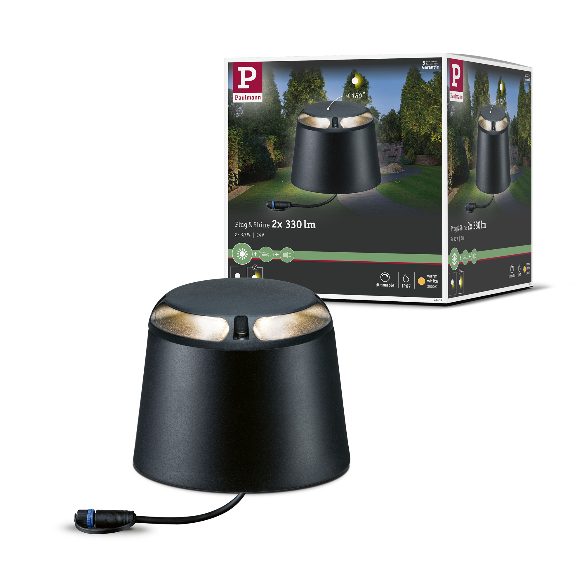 Markbelysning Paulmann Plug & Shine IP67 24V Diameter: 193 mm