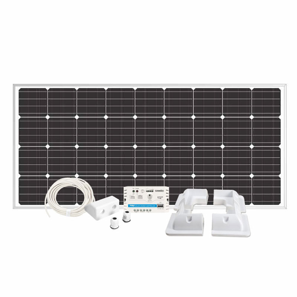 Solpanelspaket Sunwind 160 W Husvagn och Husbil Hörn