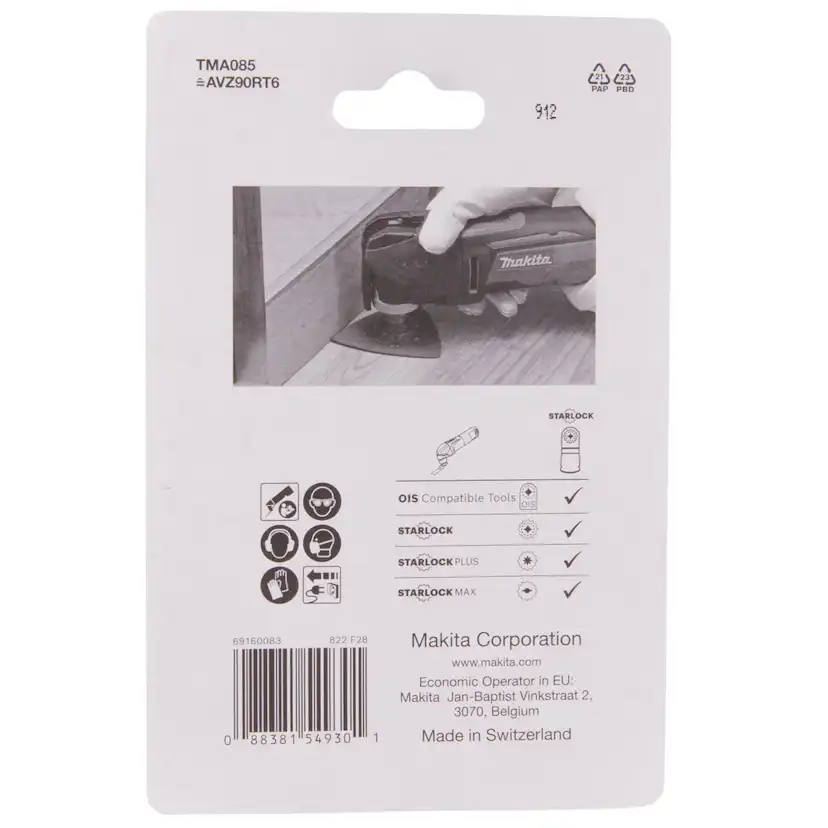 Slipplatta Makita B-69814 Starlock 90 mm K60