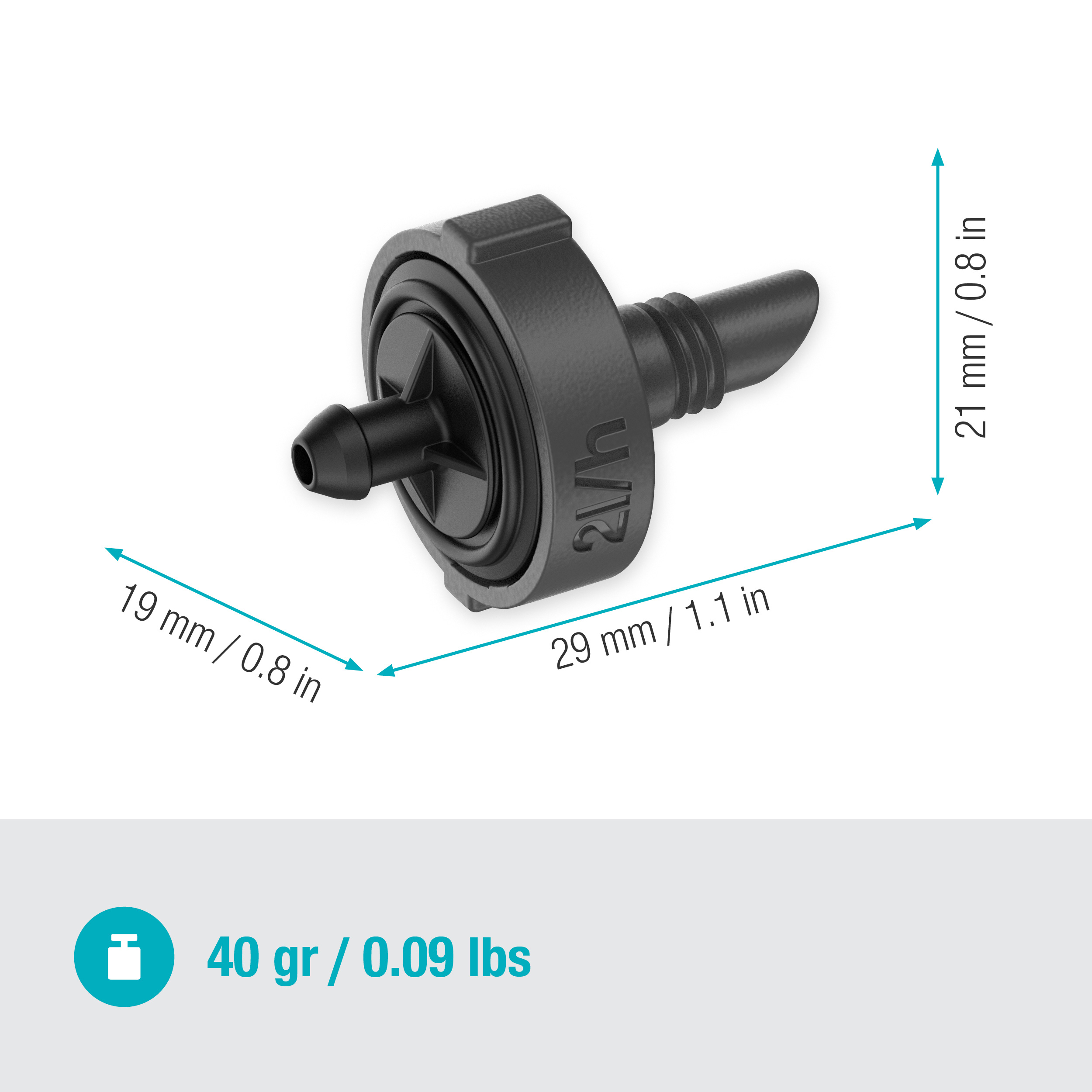 Droppspridare Gardena Micro-Drip 2 l/h Tryckregelrande