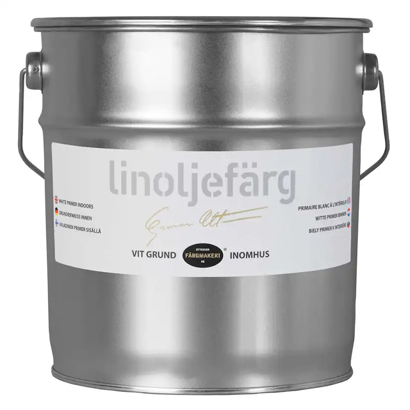 Linoljefärg Ottosson Vit Grund Inne