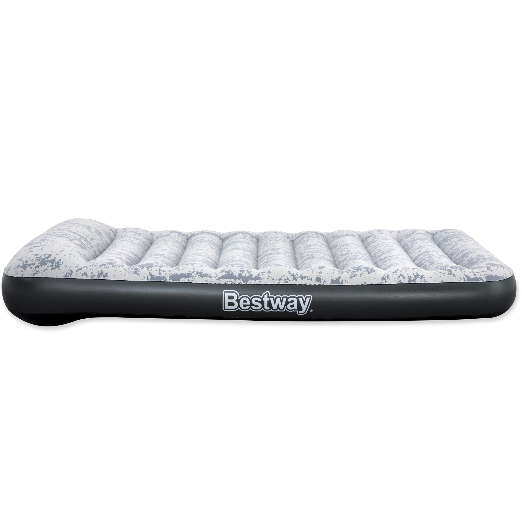 Uppblåsbar madrass Bestway Inbyggd Pump Tritech Airbed Twin Fashion Flock