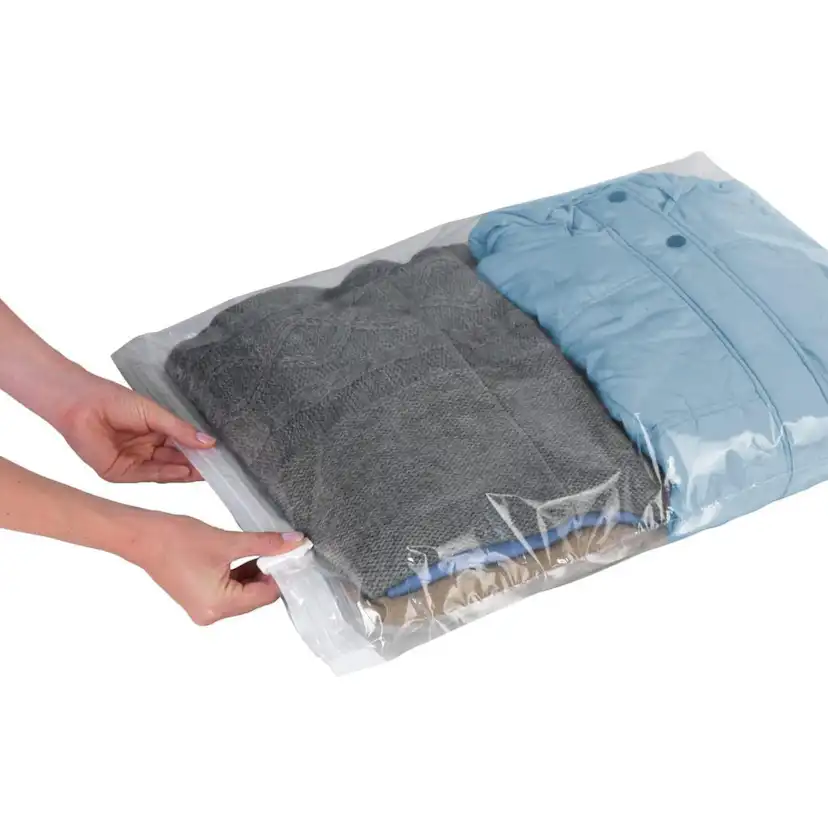 Kompresspåse WENKO Vakuum Platsbesparande Klädförvaring Roll M 50x70 cm