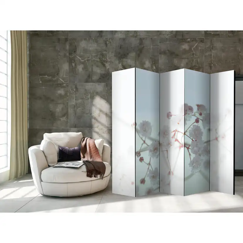 Rumsavdelare Skärmvägg Arkiio White Flowers II 225x172 cm