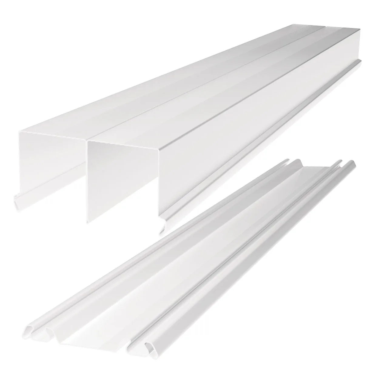 Tak och golvskena Nordic vit 2692 Längd: 2692 mm