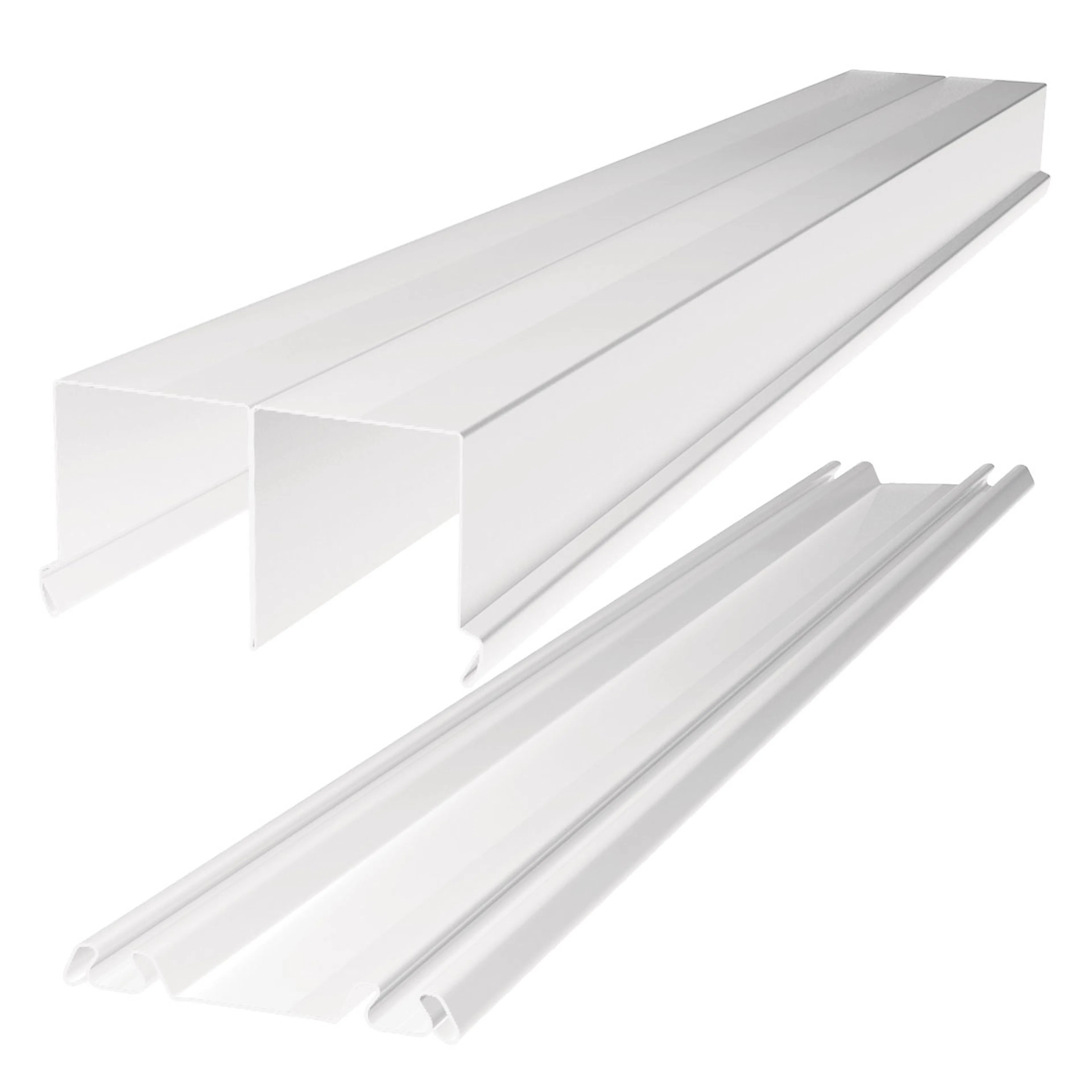 Tak och golvskena Nordic vit 2692 Längd: 2692 mm