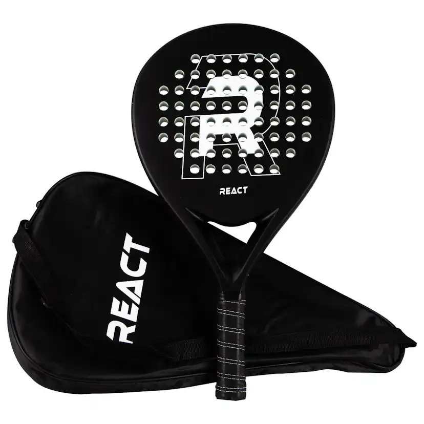Padelracket React med 2 racketar och Bollar