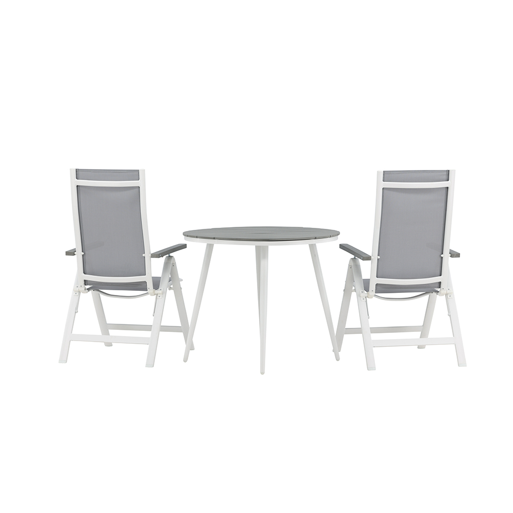 Cafégrupp Venture Home Break Ø90 cm med 2 Albany Stolar