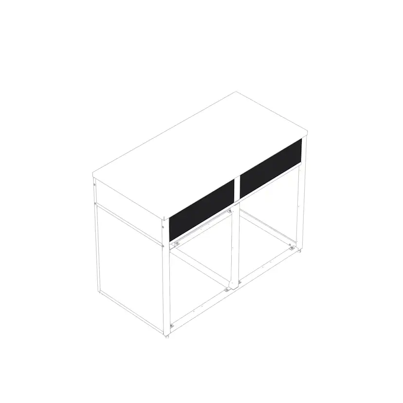 Frontpanel Skotte Kitchen 538 Svart 180 mm Till Utekök