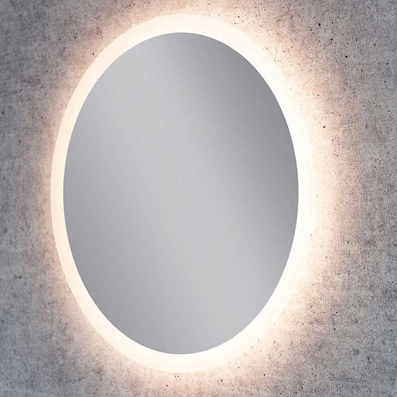 Spegel Vidi Atum Rund med LED-belysning