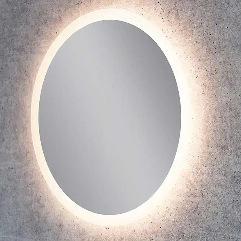 Spegel Vidi Atum Rund med LED-belysning