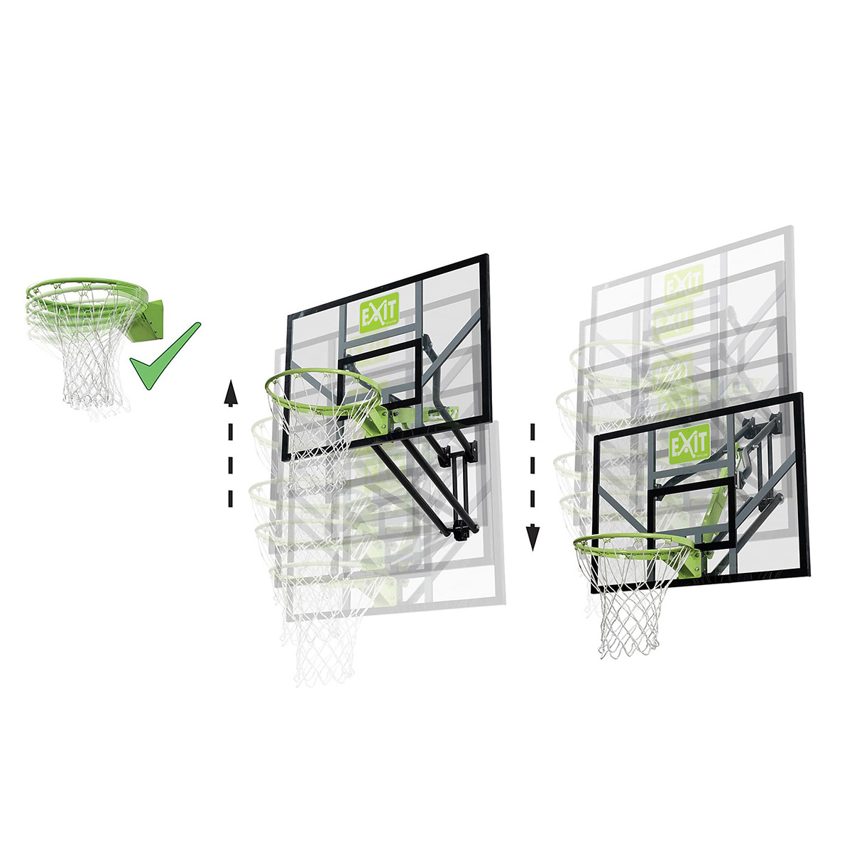 Basketkorg Exit Toys Galaxy för Väggmontering Dunkbar