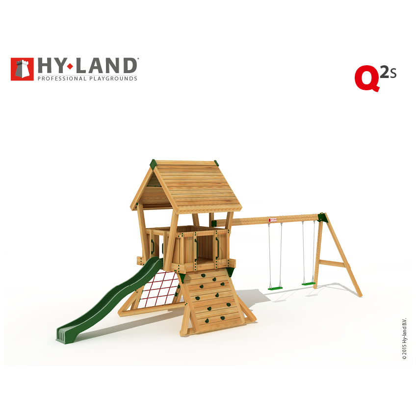 Klätterställning Hy-Land Projekt Q 2 + Swingmodul