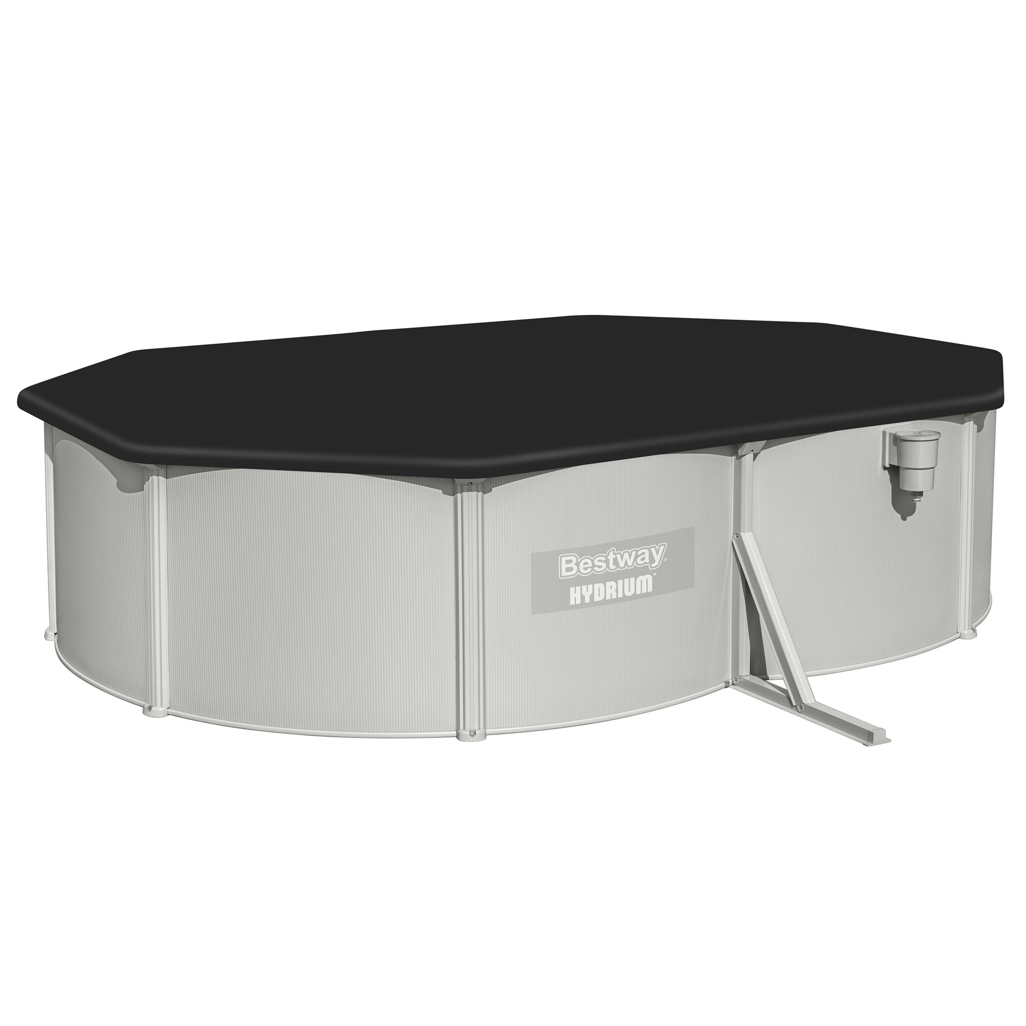 Stålväggspool Bestway Oval 5x3,6 m Hydrium