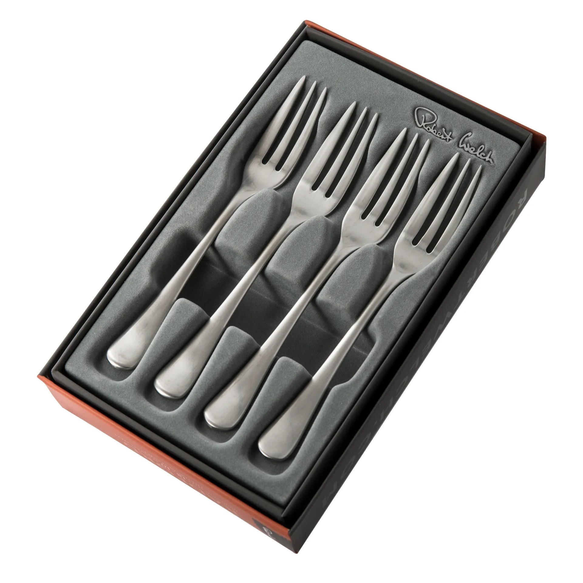 Dessertgaffel Robert Welch Radford Matt 4 Delar