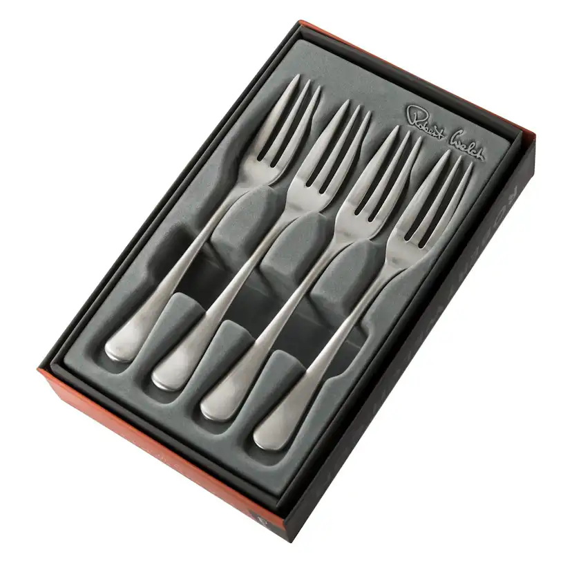 Dessertgaffel Robert Welch Radford Matt 4 Delar