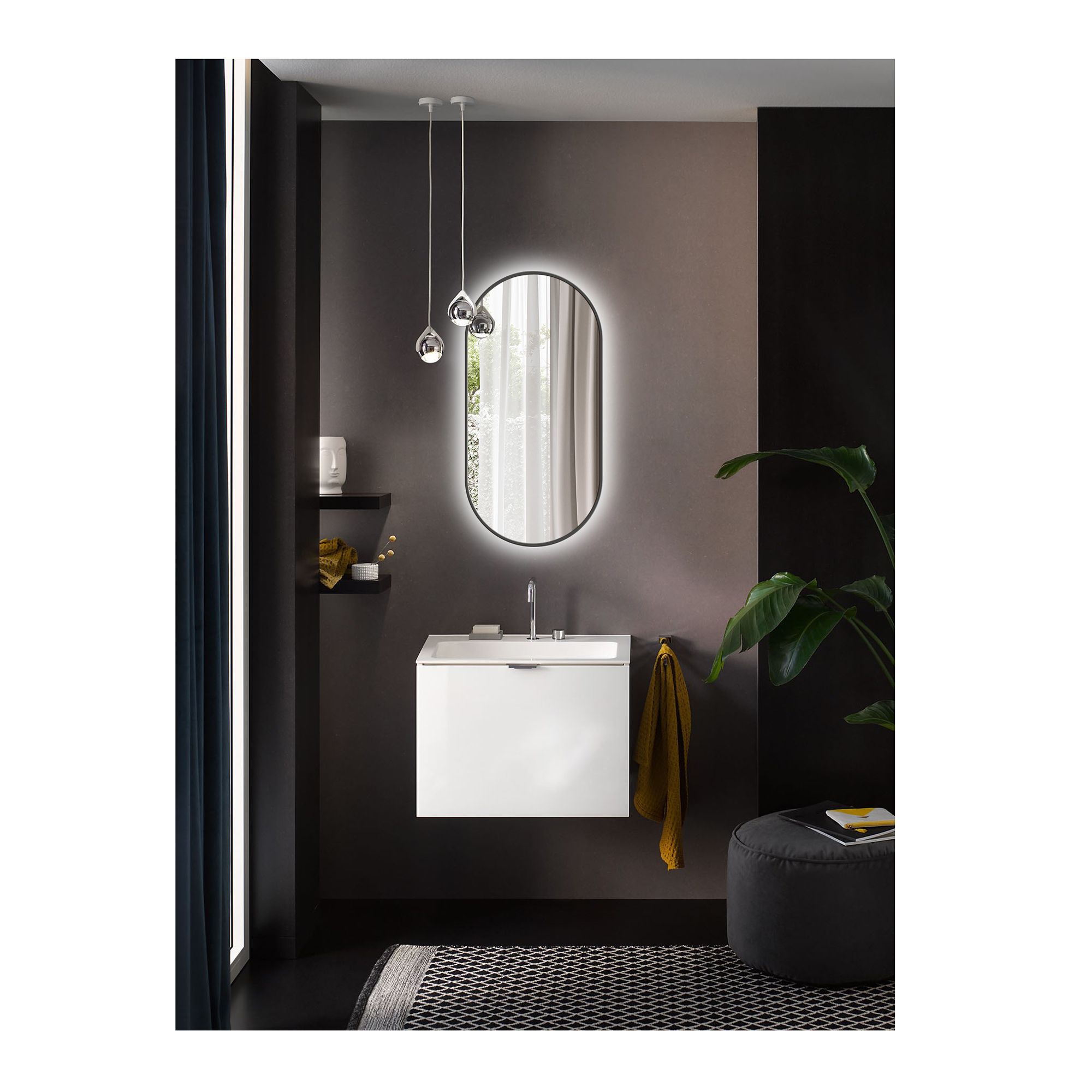 Spegel Bathlife Nöja med LED Belysning