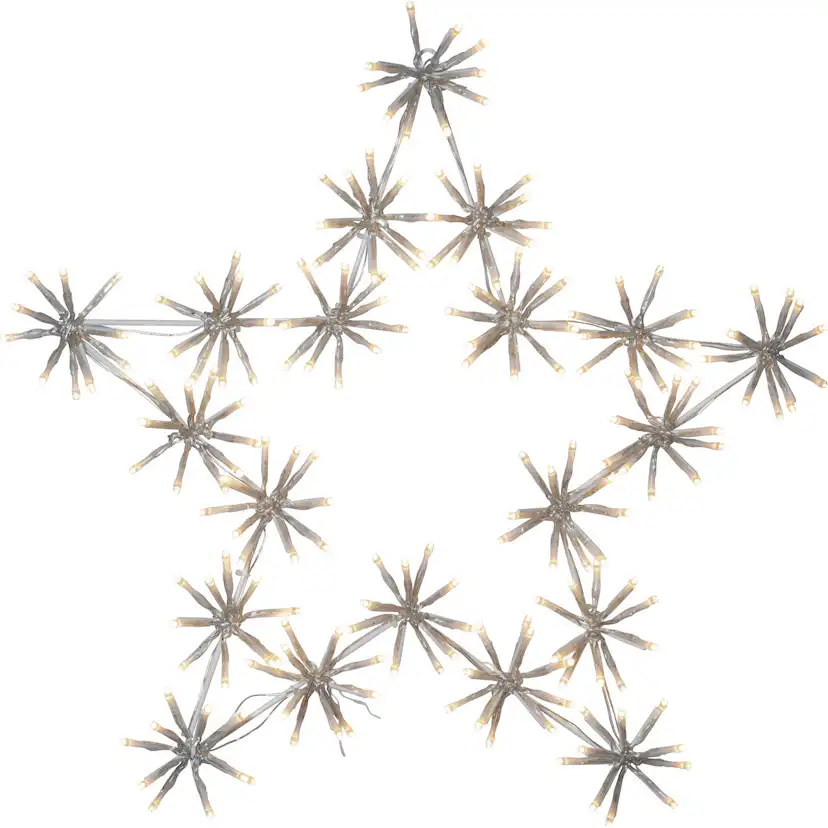 Ljusdekoration Star Trading Flower Star LED Julstjärna Utomhus