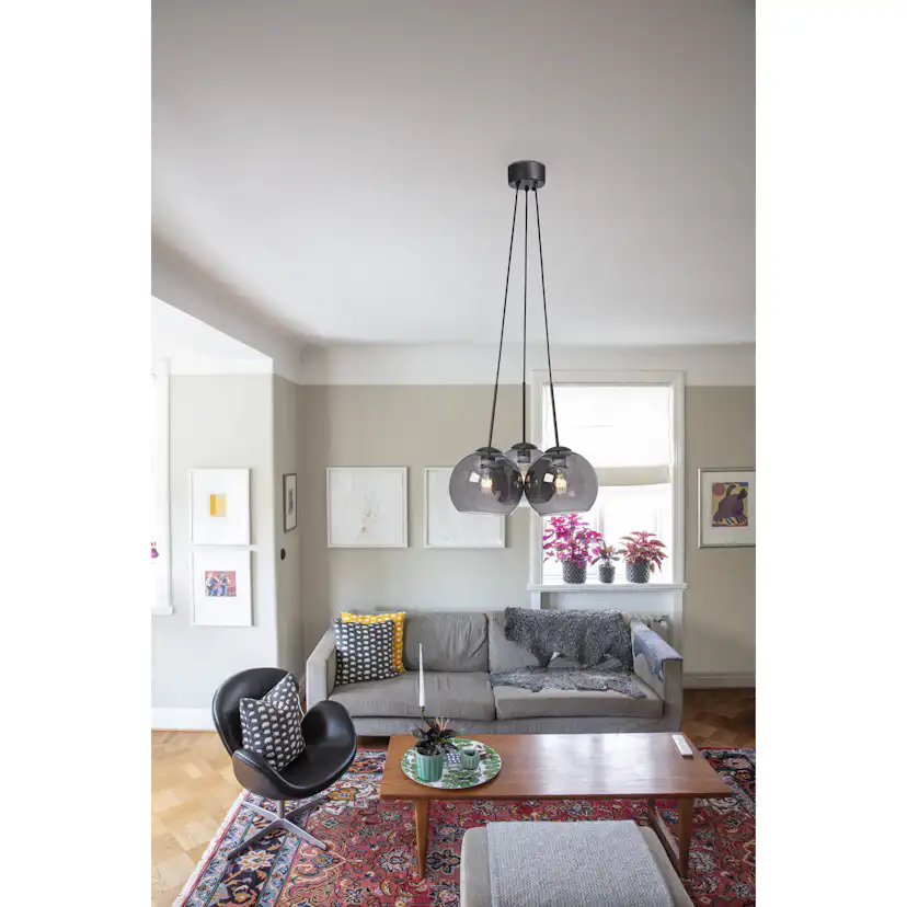 Taklampa Cottex Salle Hängande Lampa med 3 Glaskupor