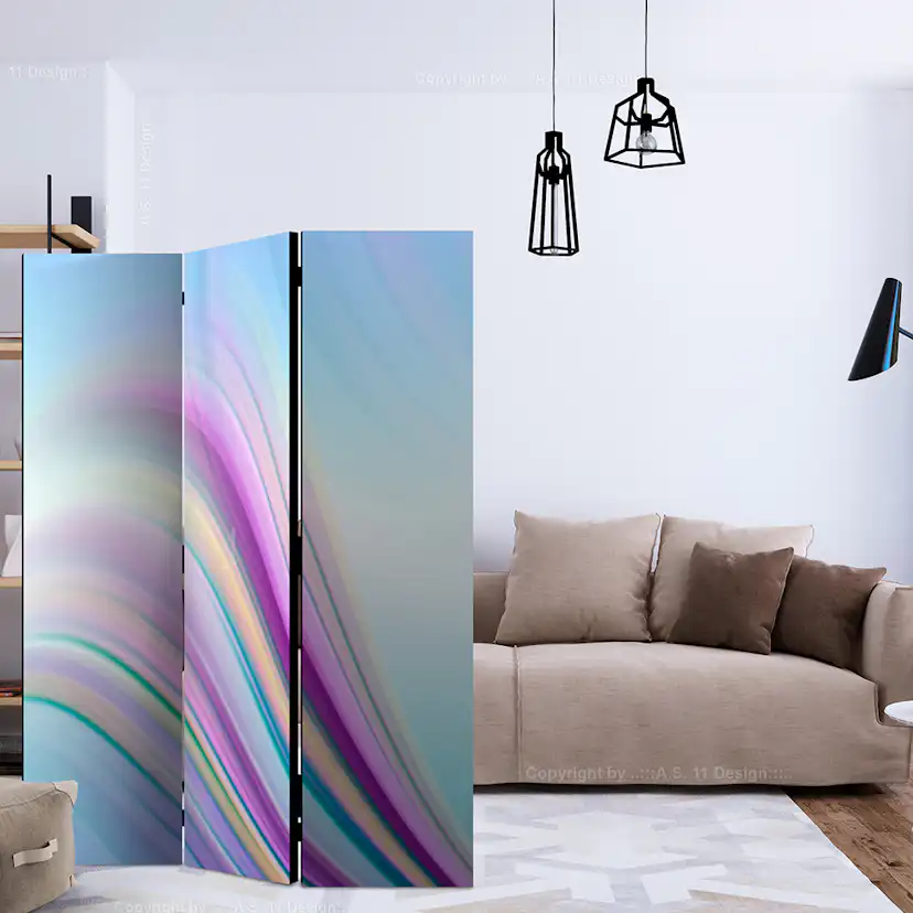 Rumsavdelare Skärmvägg Arkiio Rainbow Abstract Background 135x172 cm