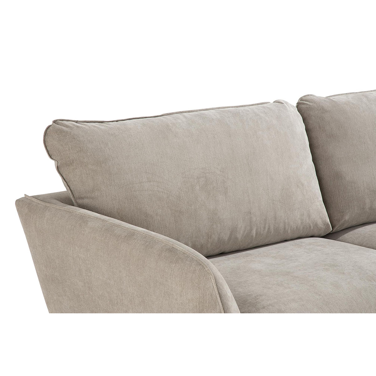 Trend Lyx 3-sits Soffa Beige, Svarta ben