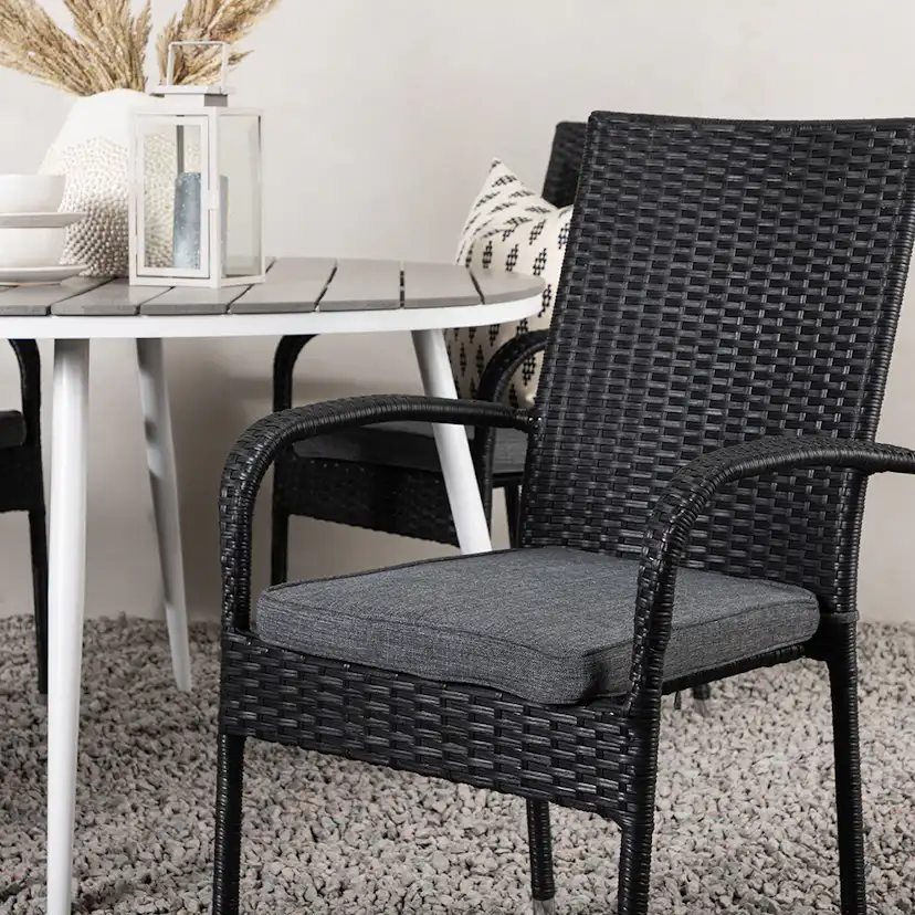 Matgrupp Venture Home Break Ø120 cm med 4 Anna Stolar