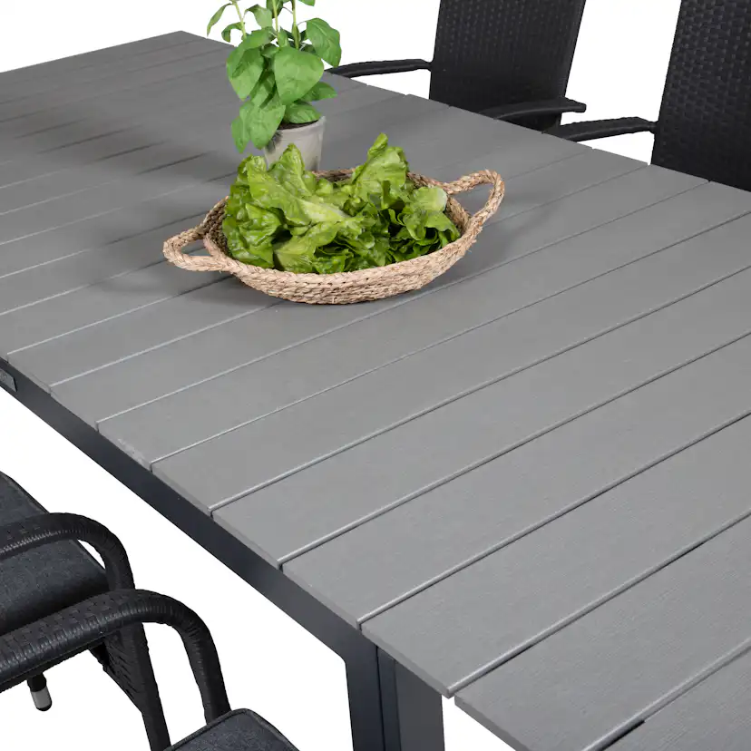 Matgrupp Venture Home Lova 160/240 med 6 Asta Stolar