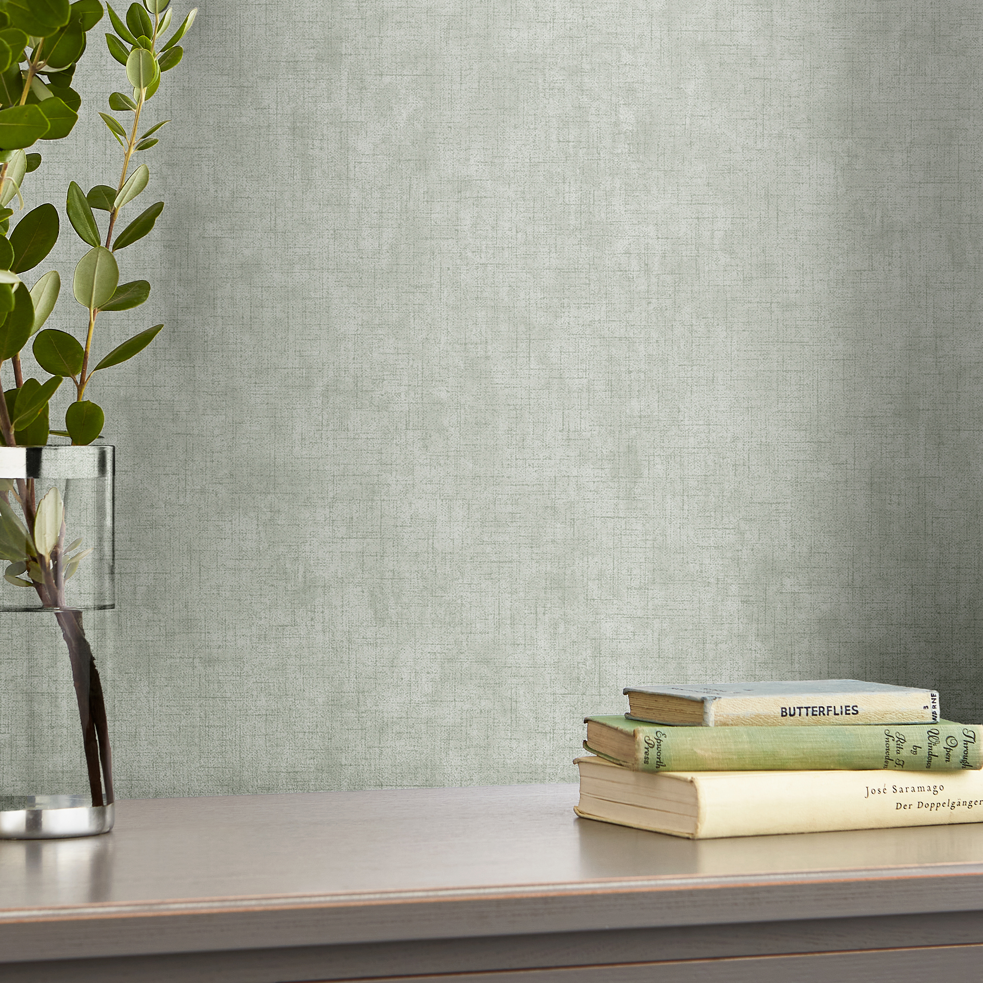Tapet Laura Ashley Enfärgad Sage Leaf 121093