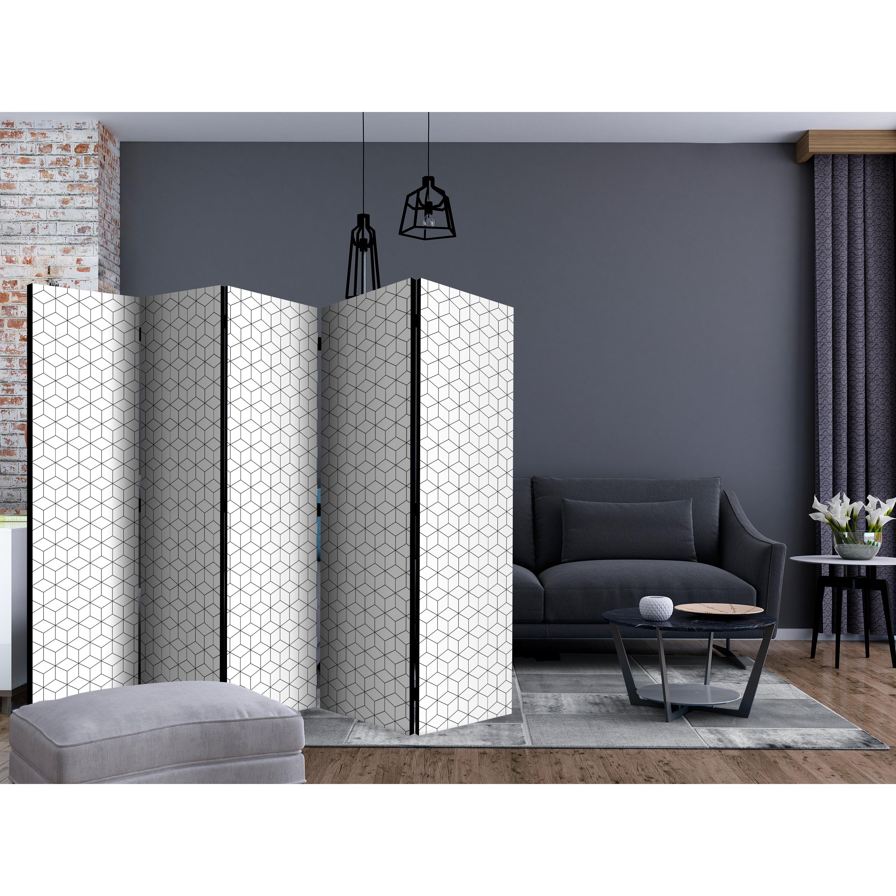 Rumsavdelare Skärmvägg Arkiio Cubes Texture II 225x172 cm