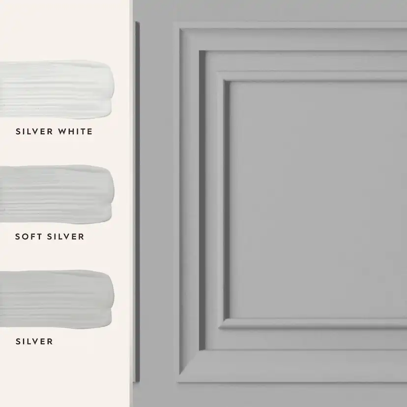 Tapet Laura Ashley Redbrook Trä Panel Silver 119845
