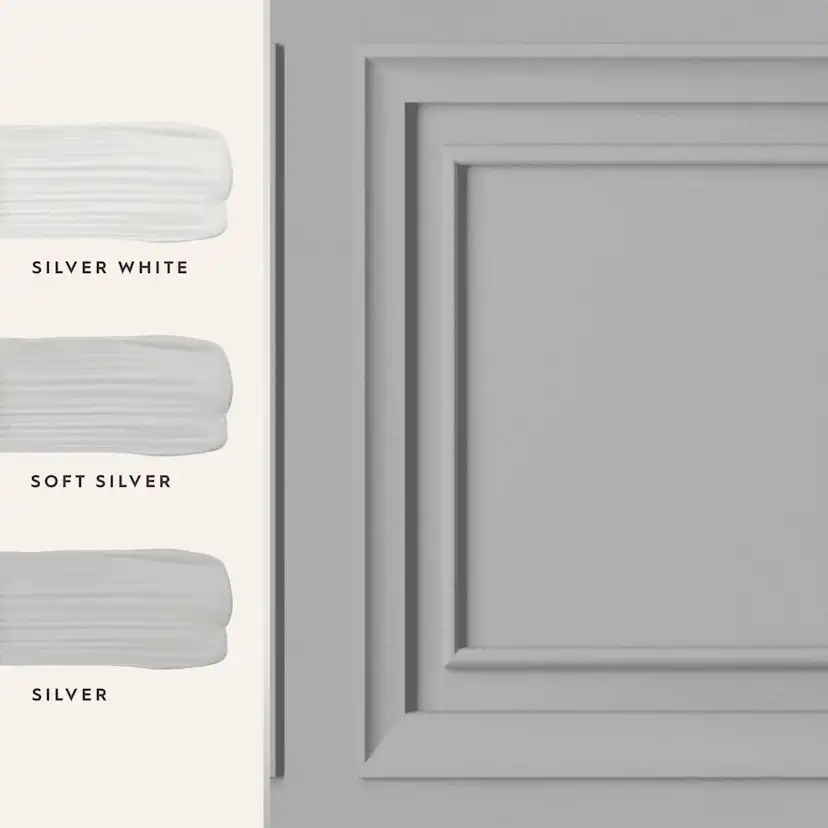 Tapet Laura Ashley Redbrook Trä Panel Silver 119845