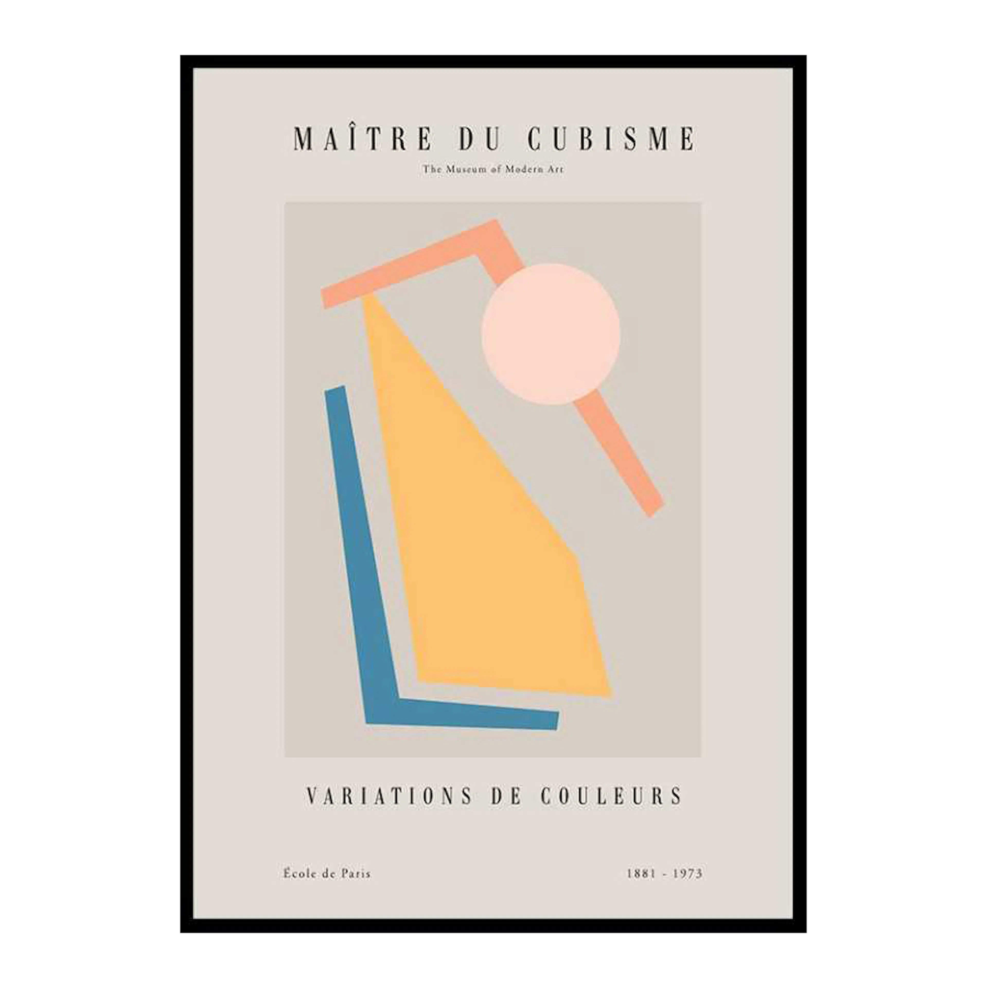 Picasso Maitre Du Cubisme No1 50x70 cm