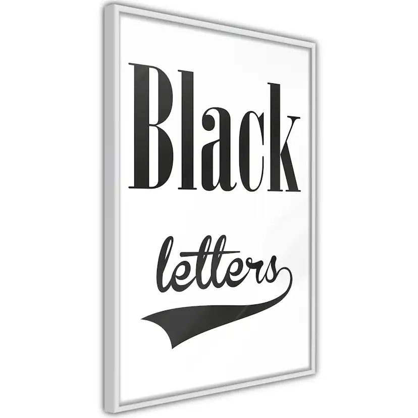 Poster Artgeist Affisch Black Letters