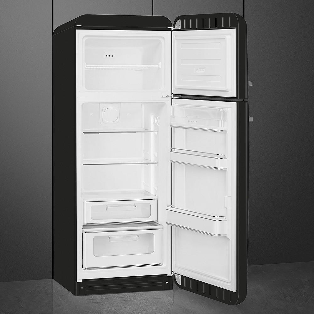 Kombinerad Kyl/frys Smeg FAB30/2025 Högerhängd Svart i 50´s Style