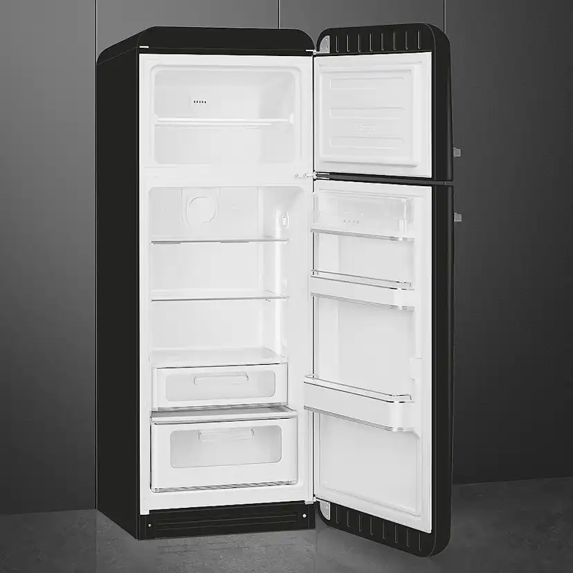 Kombinerad Kyl/frys Smeg FAB30/2025 Högerhängd Svart i 50´s Style