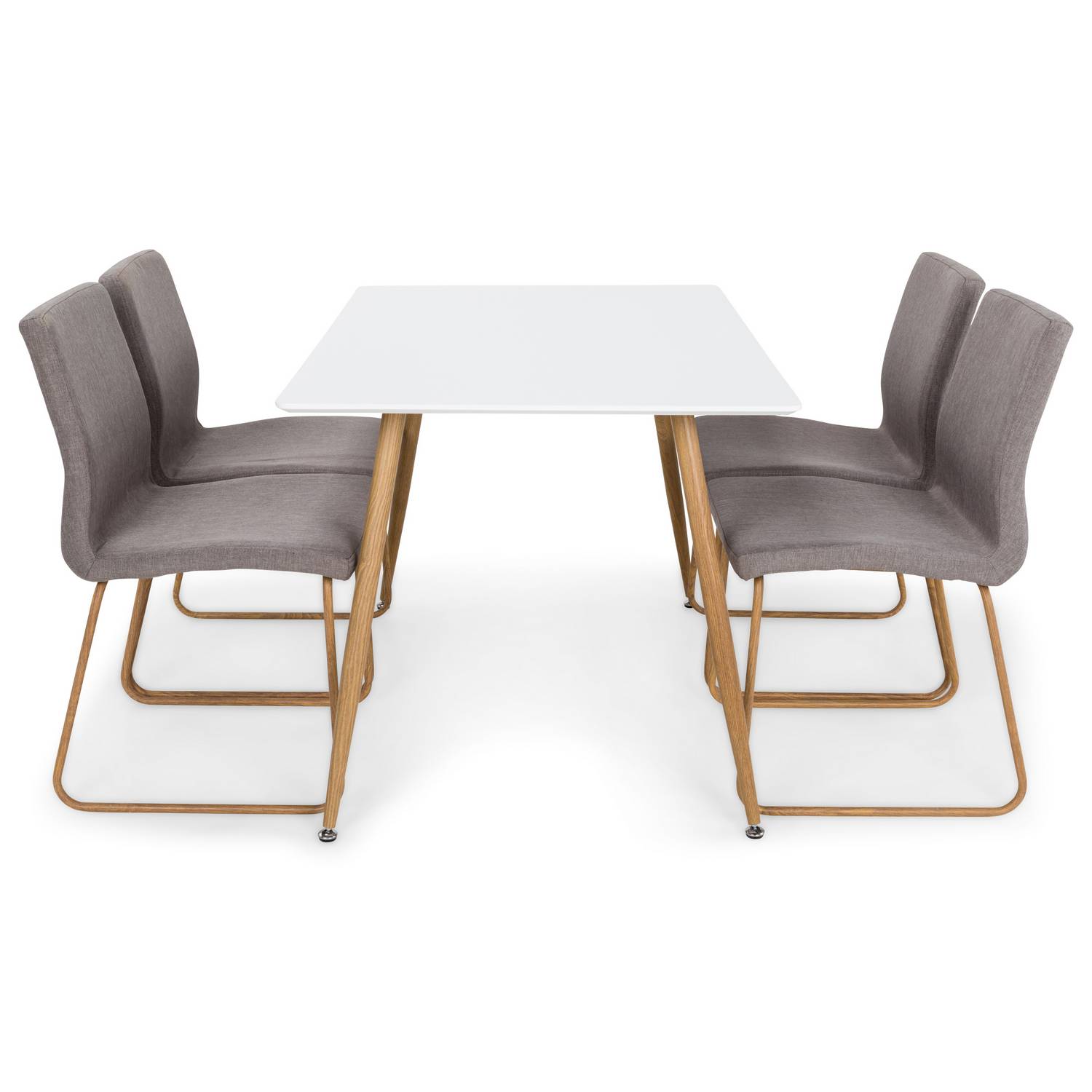 Matgrupp Basic Home Pontus Rektangulärt Matbord 120 cm med 4 Trude Matstol