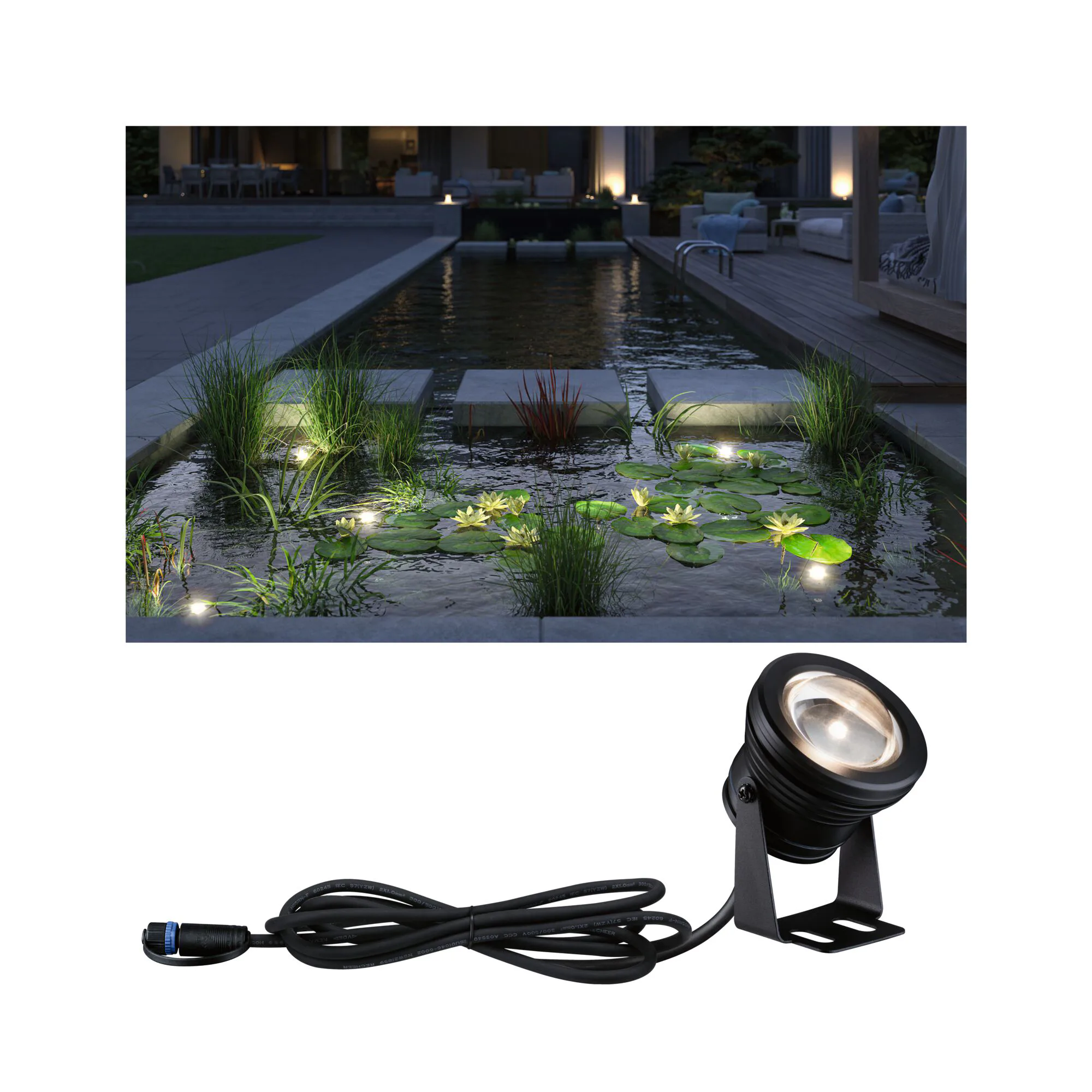 Spotlight Undervatten Paulmann Pond Plug & Shine LED Strålkastare IP68 5W 24V