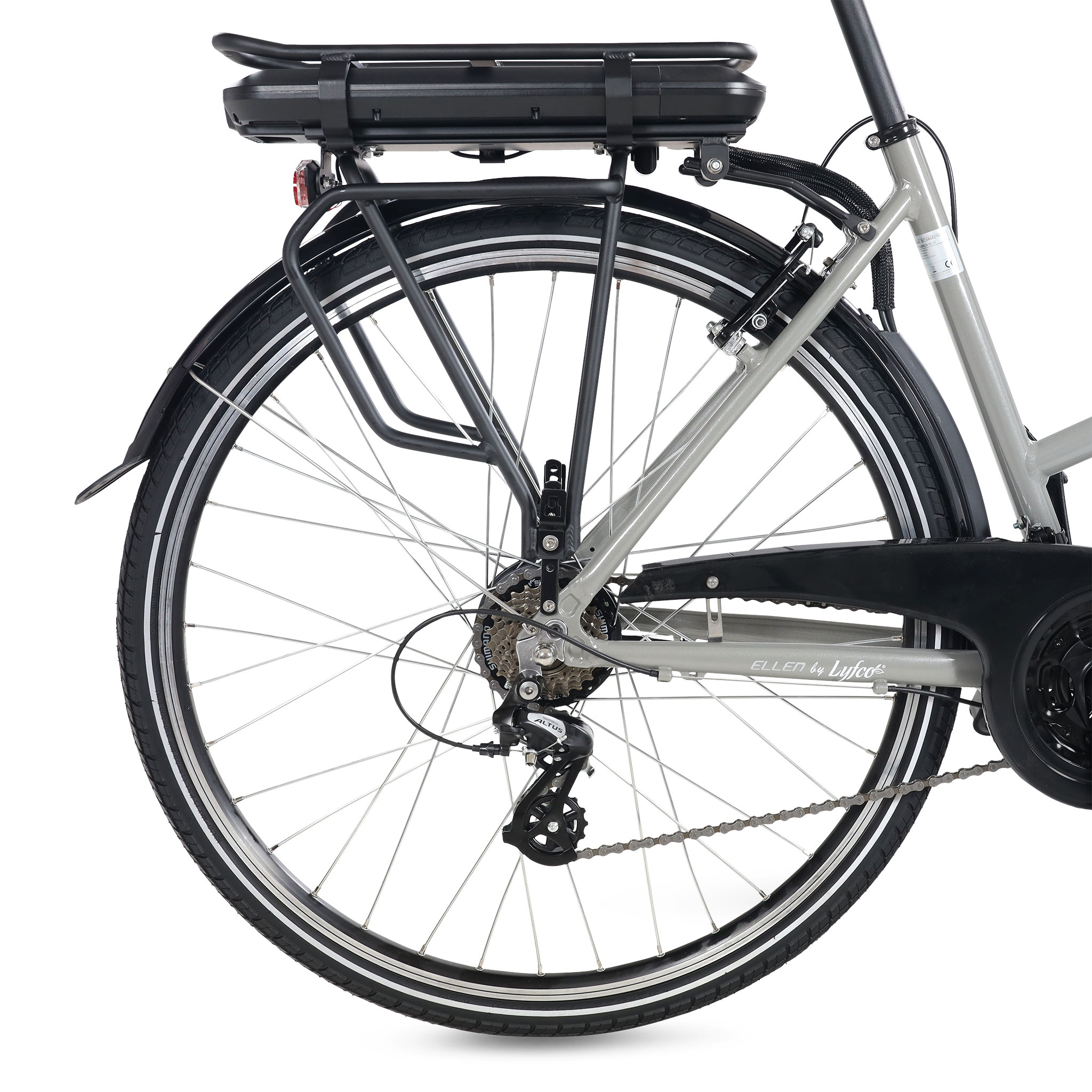 Elcykel Lyfco Dam 28" - Ellen 10,4 Ah Silver