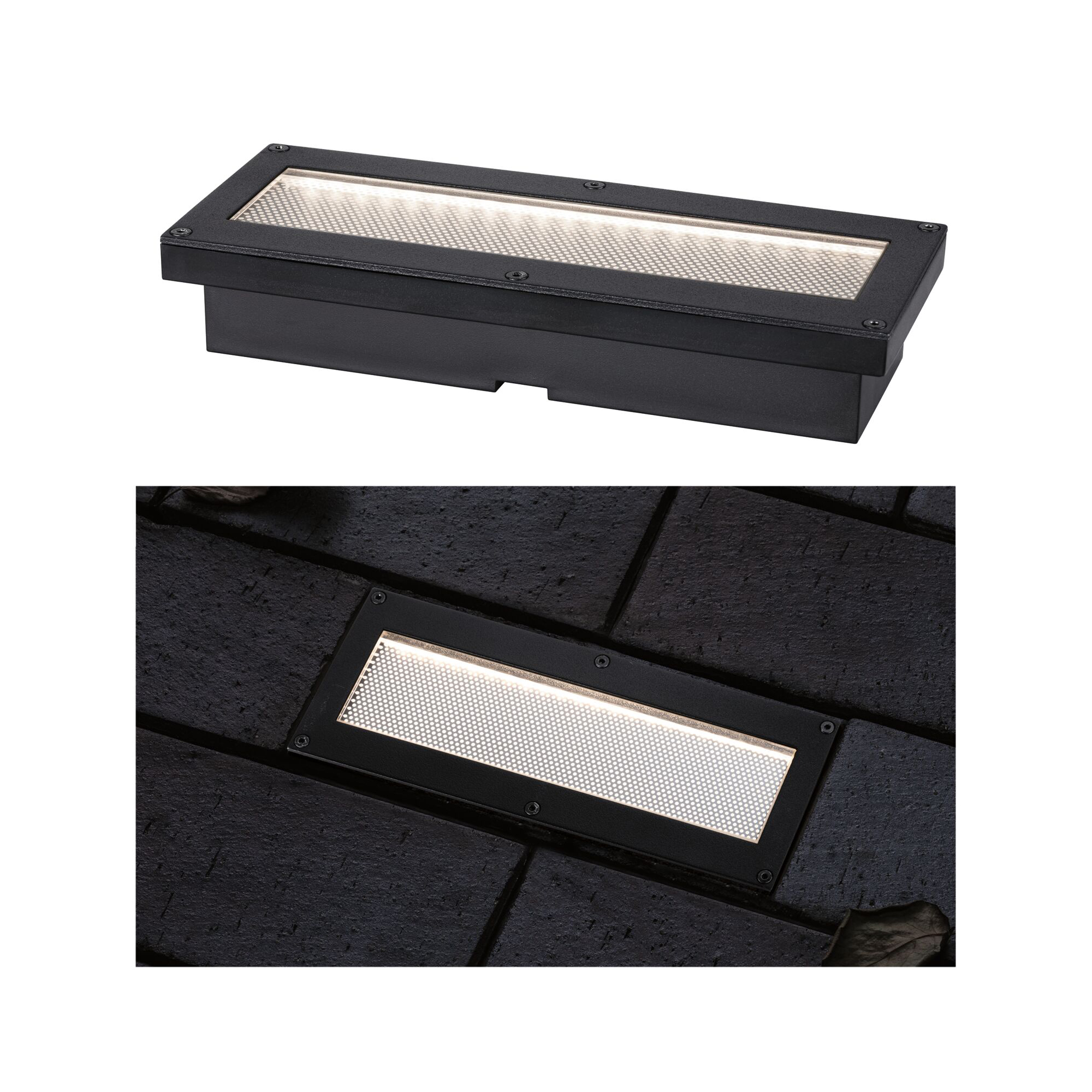 Infälld Markbelysning Paulmann Domenic Solcell IP67 Bredd: 200 mm