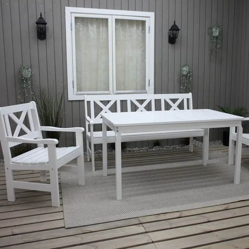 Matbord Baltic Garden Europe Vit