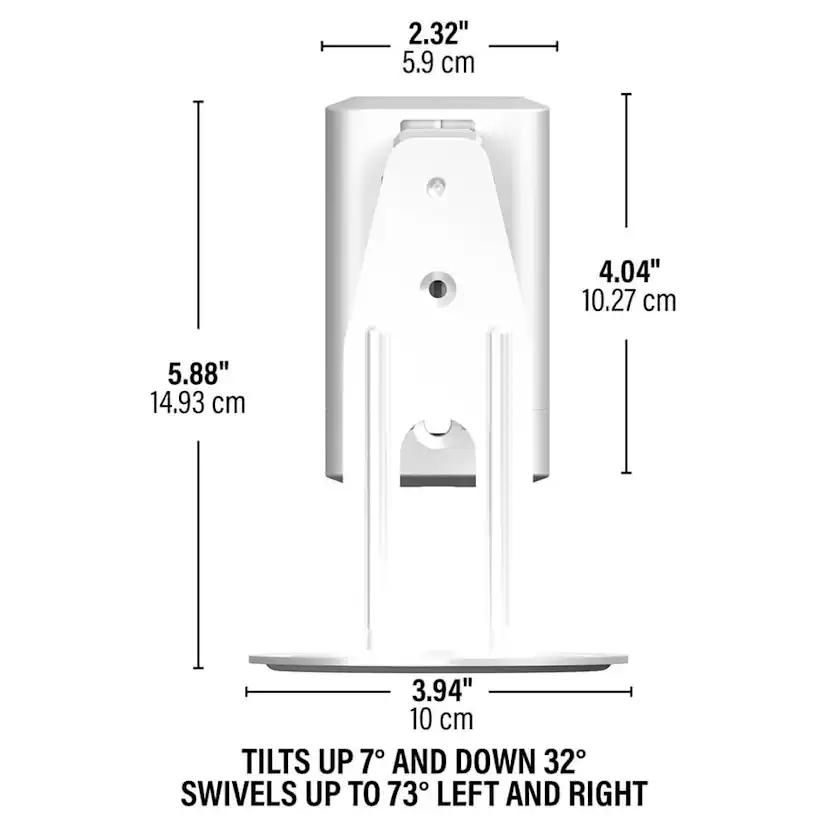 SANUS Väggfäste för Sonos ERA100 Par 2-pack Vit Vit