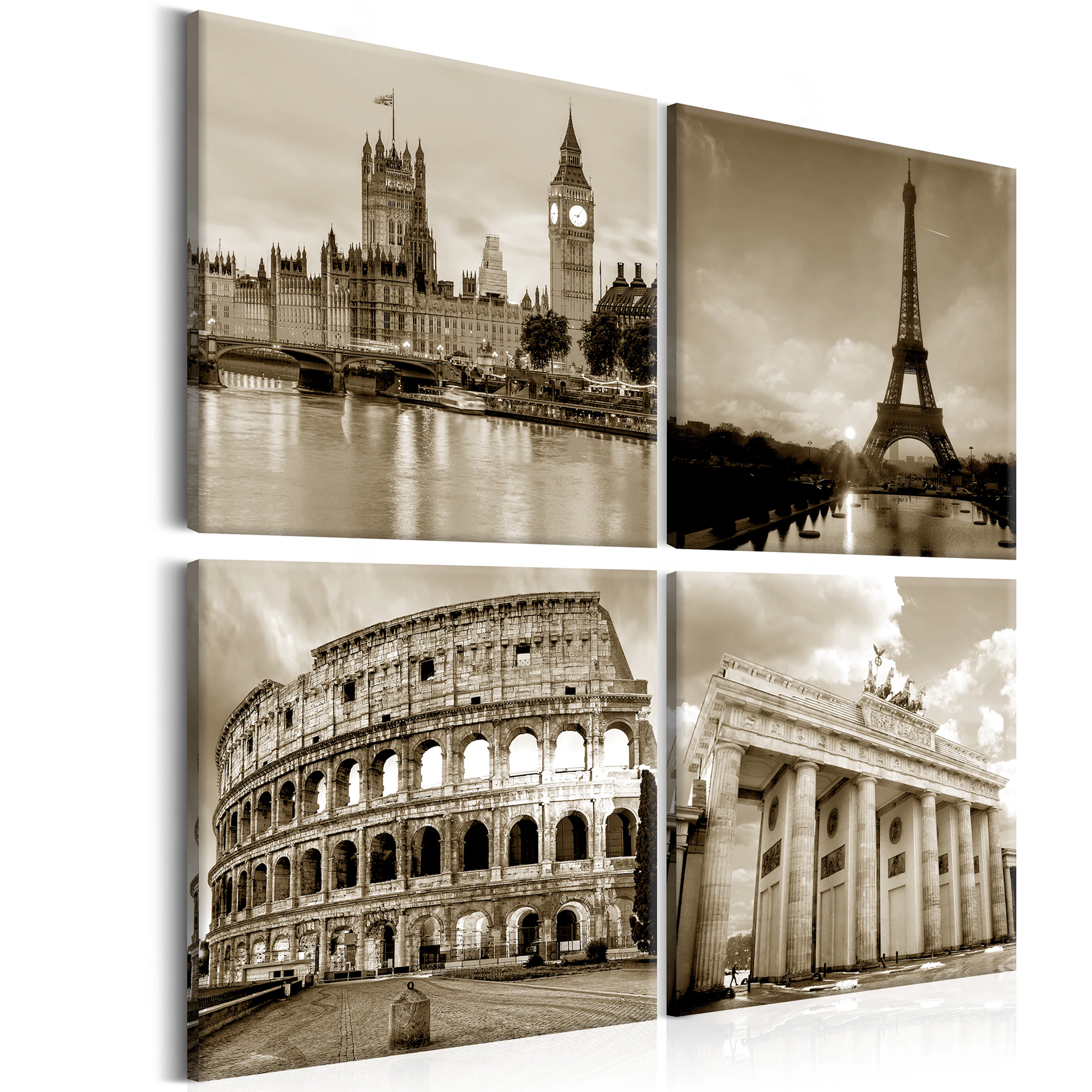 Tavla - European Capitals 90x90 90x90 cm