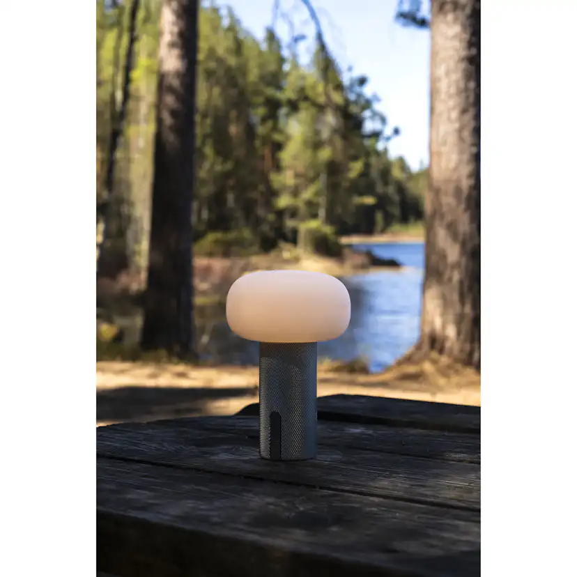 Portabel Lampa Gnosjö Konstsmide Antibes Mini Bordslampa USBxMatt Silver