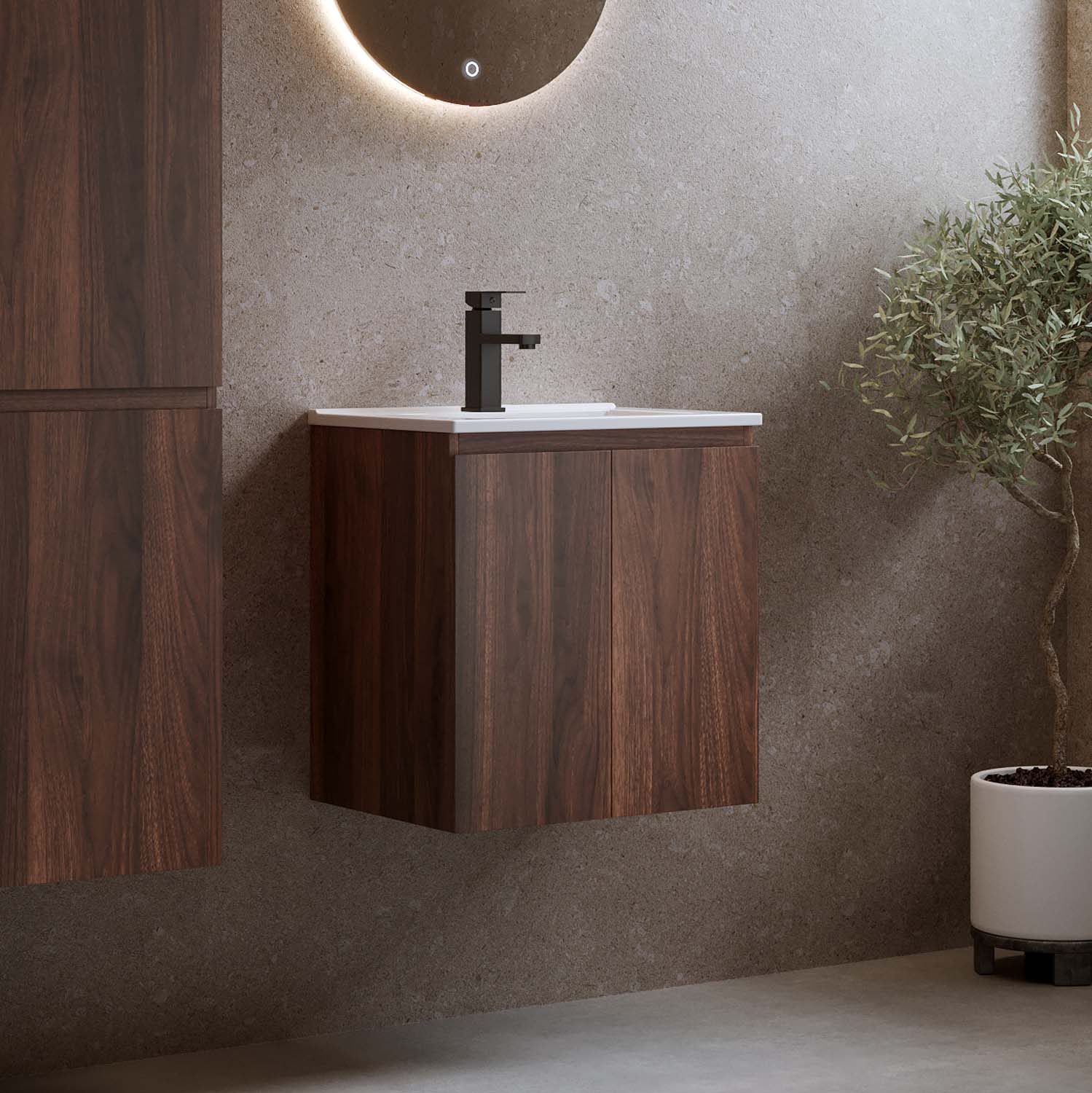 Tvättställsskåp Bathlife Smila med Tvättställ