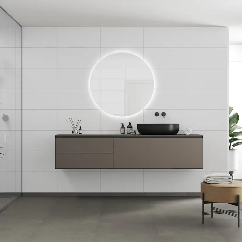 Våtrumsskiva Fibo 2099-M6030 S White Contrast 10x620x2400 mm