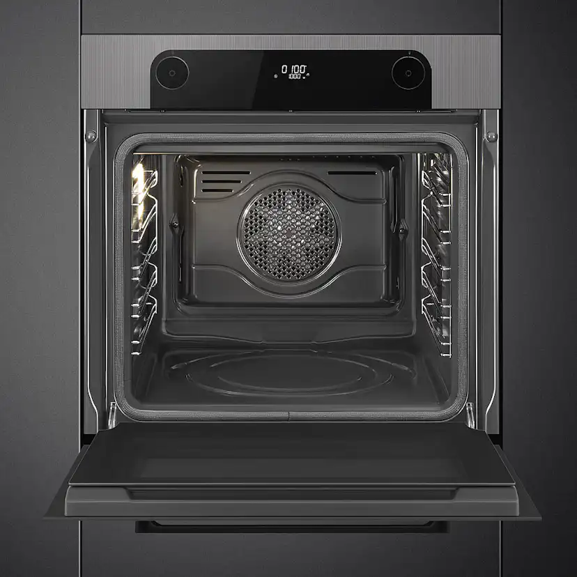 Termoventilerad Ugn Smeg SFP6201TS med Pyrolysrengöring Silver 60 cm